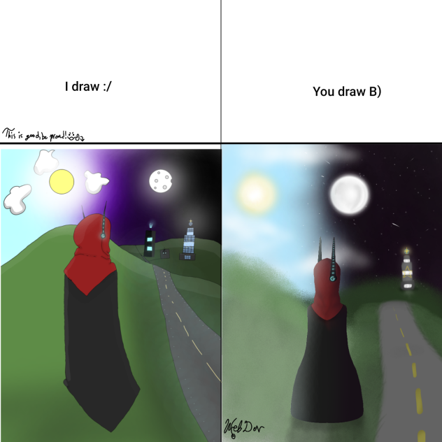 I draw you draw another piece of art