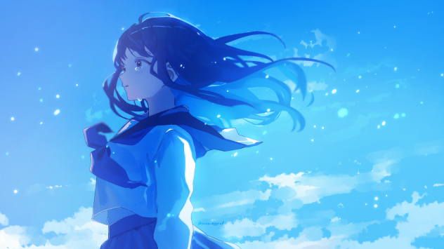 セーラー服と空