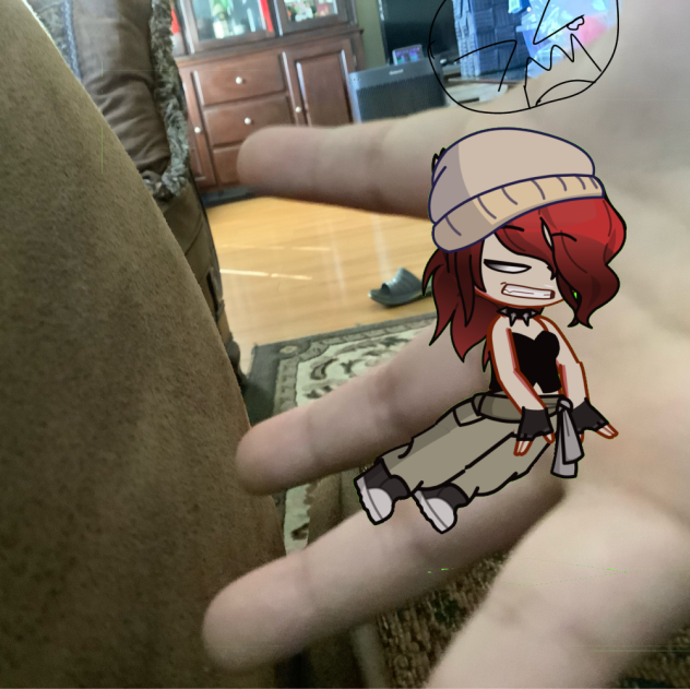 My gacha character bites me