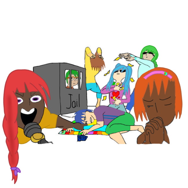 playing board game - ibisPaint