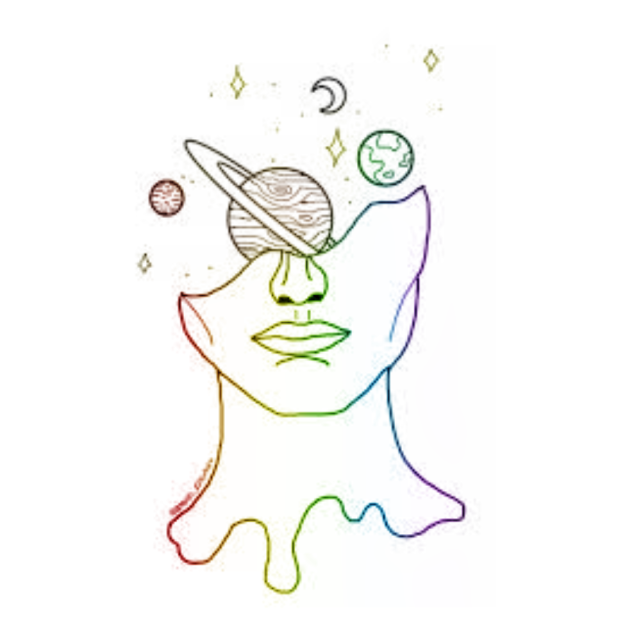 Rainbow gurl space thing