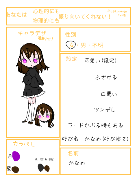 キャラ募集参加！！！