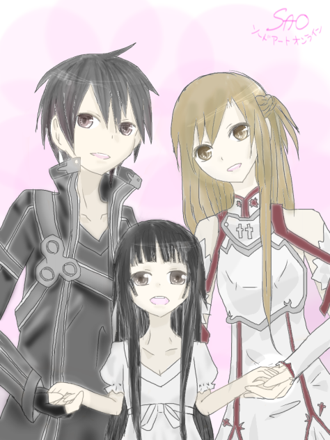 キリト＆アスナ＆ユイ(SAO)