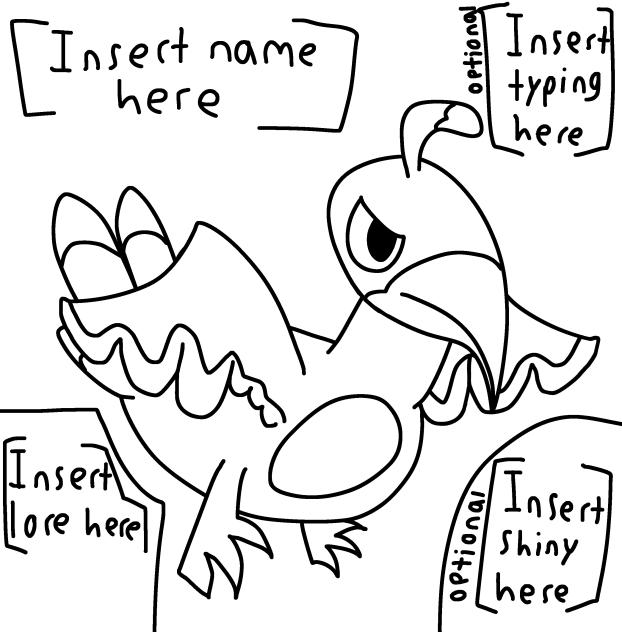Bird Pokémon template!