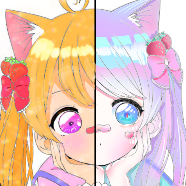 猫耳女の子合作