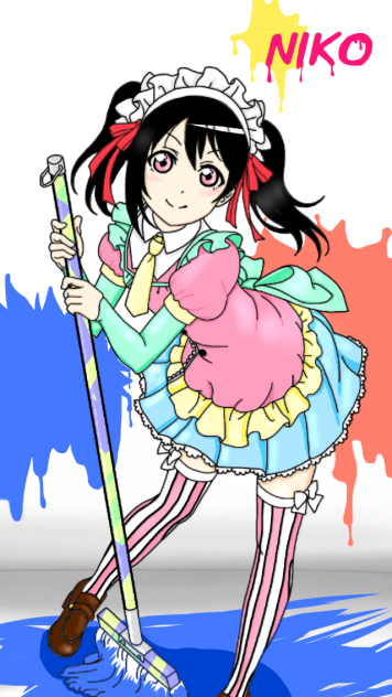 塗らせていただきました にこにー