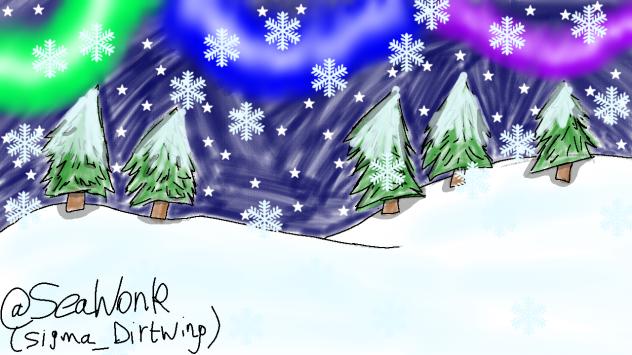 Aurora Borealis background