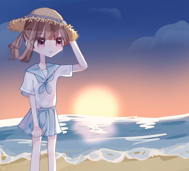 夕暮れ