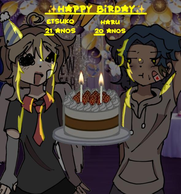 ~♪°☆feliz aniversário Etsuko e Haru☆°♪~