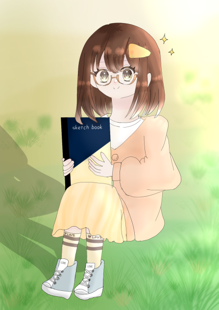 絵、上手く描けたなぁ！