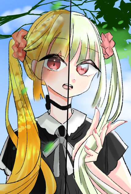 半分塗りました！