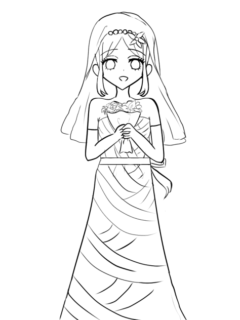 結婚式　塗り絵3