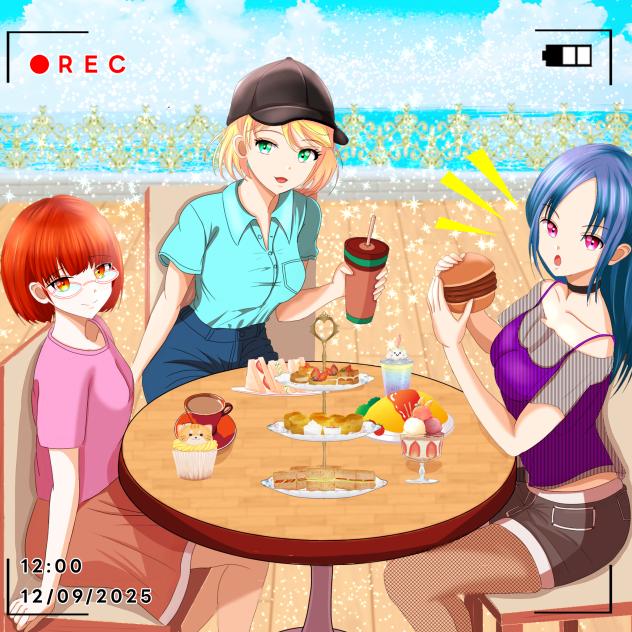 のんてけふーこ番外編　休日カフェ