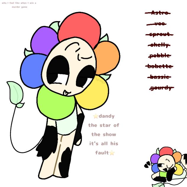 dandys world fanart of dandy himself