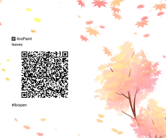 brush qr code (leaves)