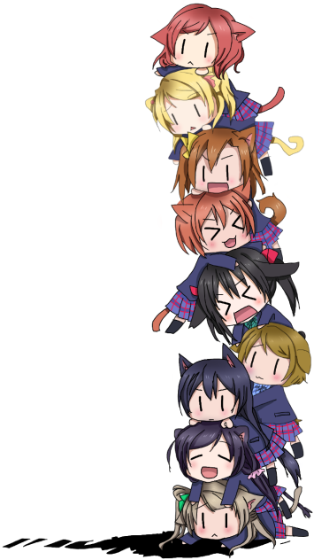 ラブライブ！μ's線画塗らせて頂きました！