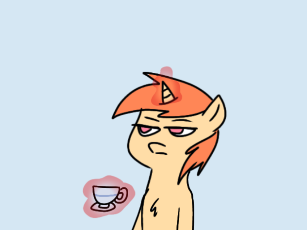 Finre drinking coffee