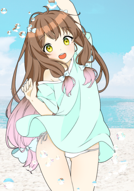 海で遊ぶあなたの妹・寧々ちゃん