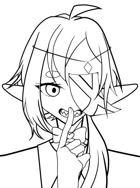 ネオンくん　線画