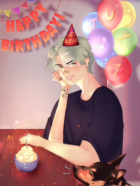 It my birdday ～(￣▽￣～)~