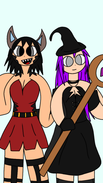 Ophelia the Witch and Varzoron the Demon