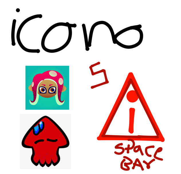iconos y el disparo