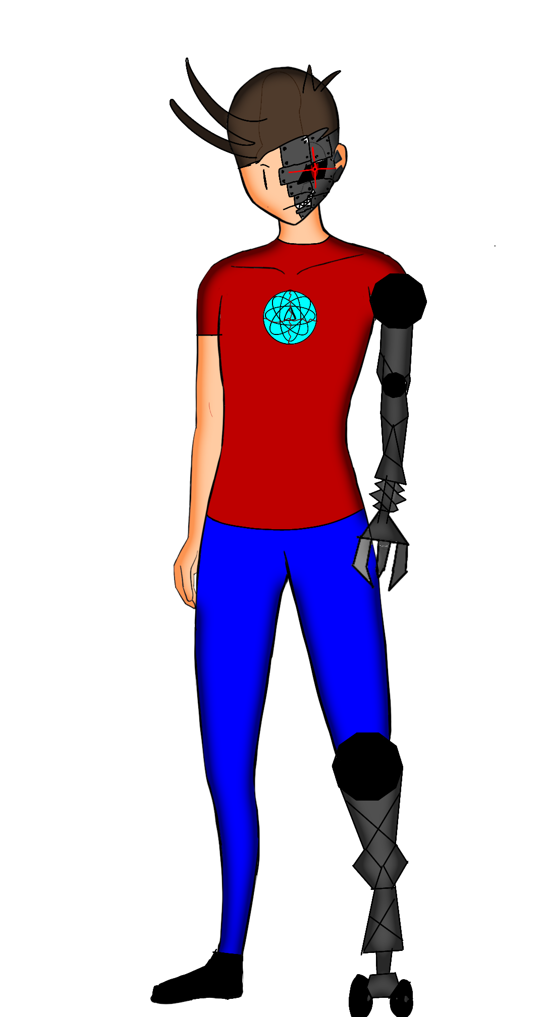 Rick (OC) half robot half human - ibisPaint