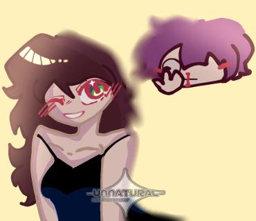 Kluzja and Ari (purple hair is Ari)