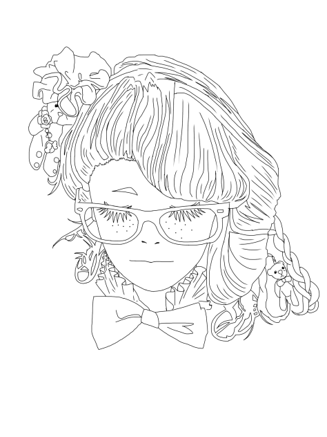 髪の毛 塗ってください