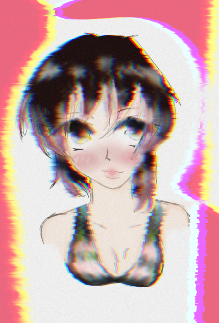 Anime girl Glitch
