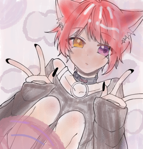 りく様の線画塗らせてもらいました♪