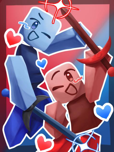 Red noob × Blue noob