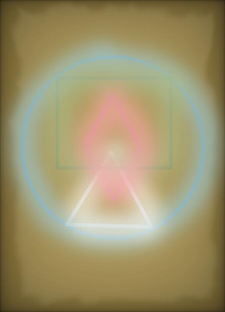 Symbols on an ancient page.