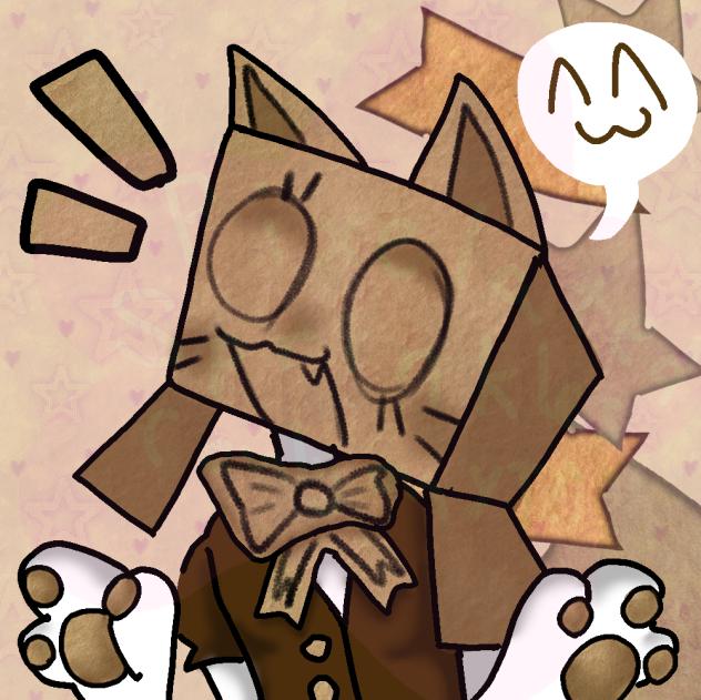 CARDBOARD KITTY!!!1! ^^