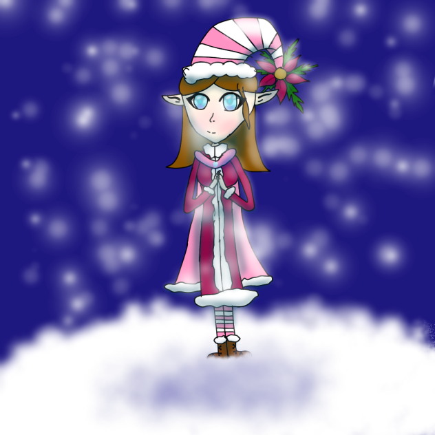 Elf in the snow