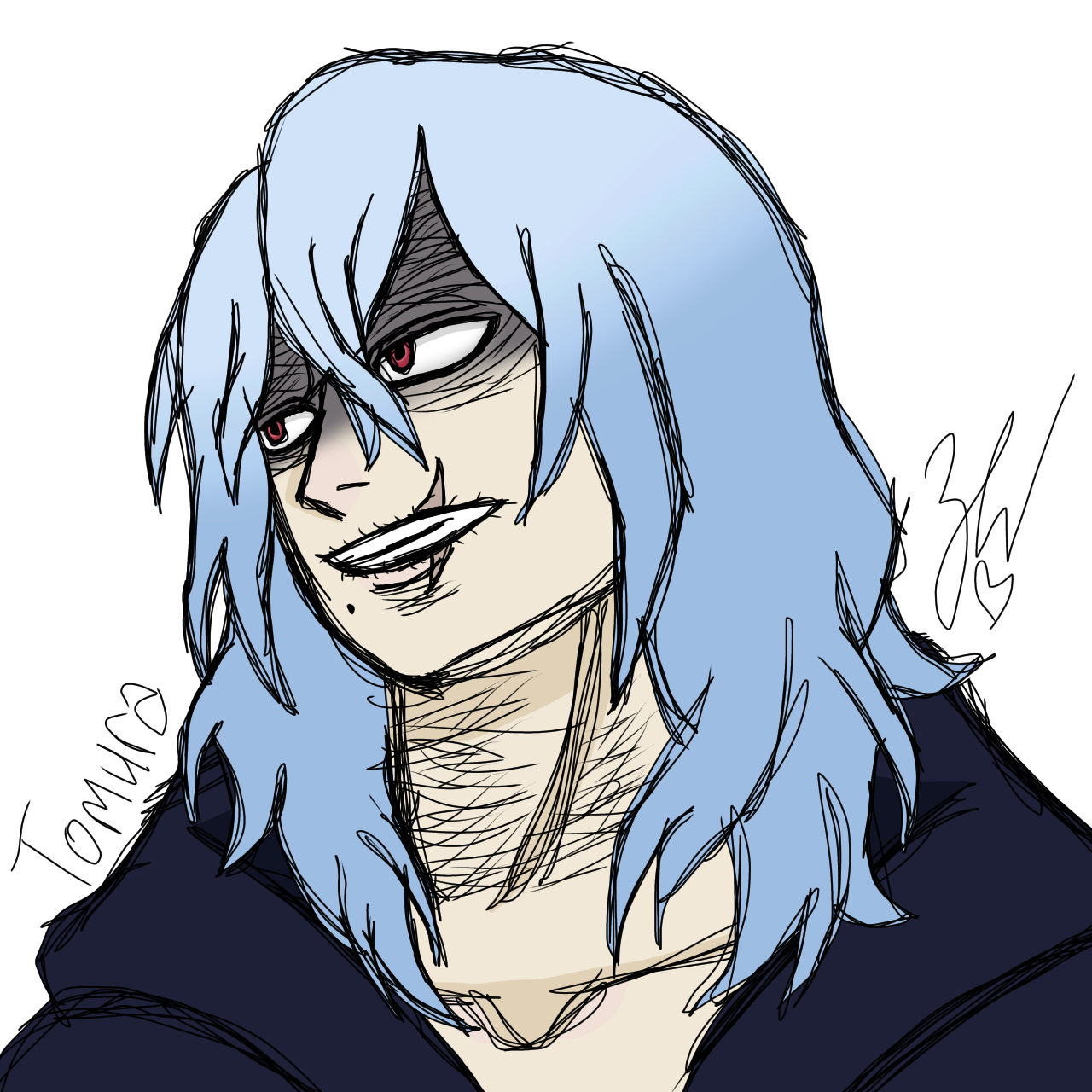 Tomura Shigaraki drawing - ibisPaint