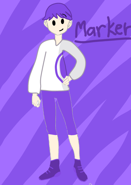 🖍️ Bfdi Marker as human 🖍️