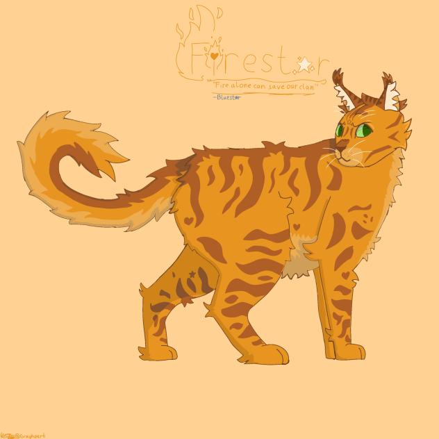 Warrior cats Firestar fanart