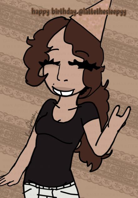 @lattethesleepyy birthday fanart!!