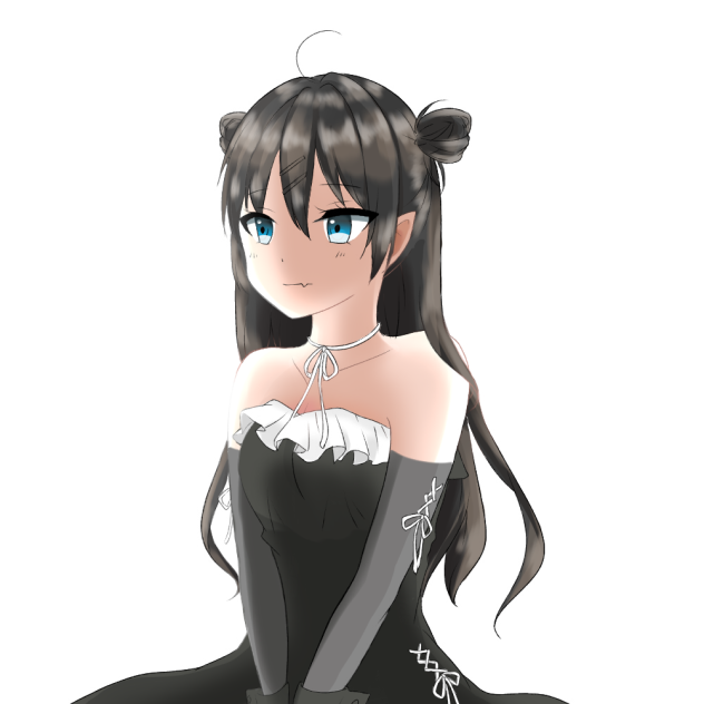 モンちゃんさんの線画塗らせていただきました♪
