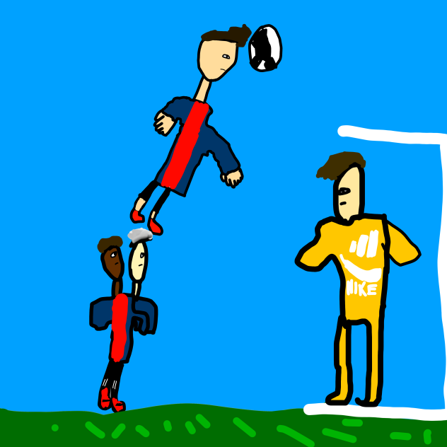 Ronaldo jumped