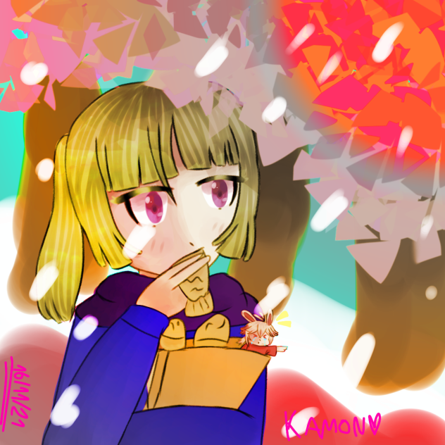 snow and taiyaki