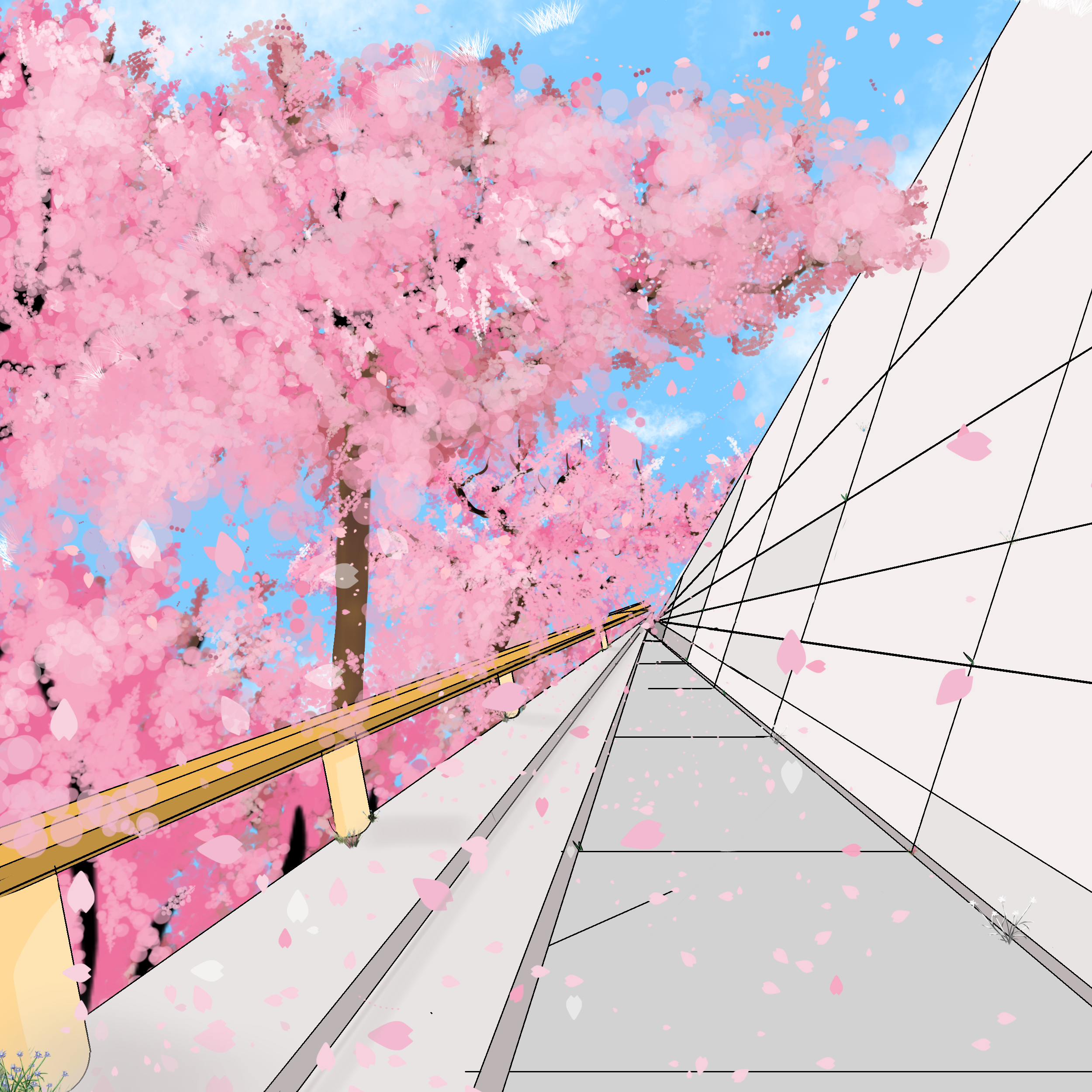 background road - ibisPaint