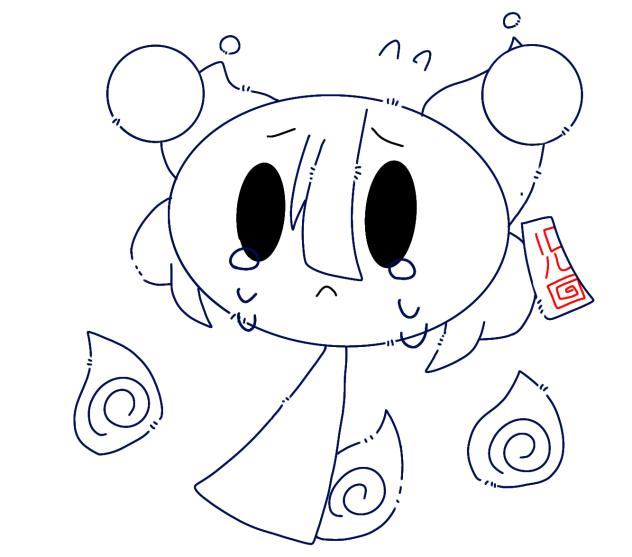 ゆるいフダくん塗り絵