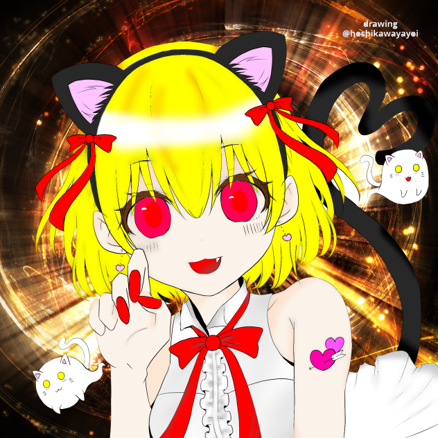 星川ヤヨイさんの線画をお借りしました❗️