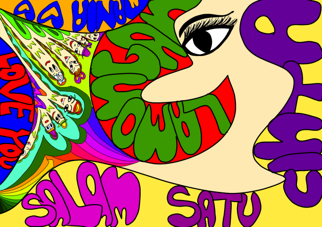 illustration flat drawing full color 8