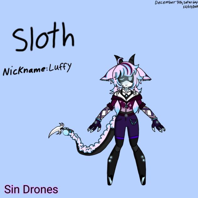 Sin Drones Sloth - ibisPaint