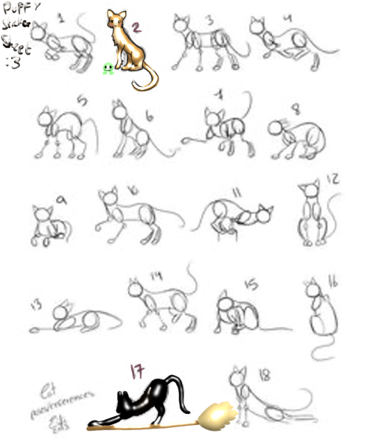 Cat puffy sticker READ DESC!