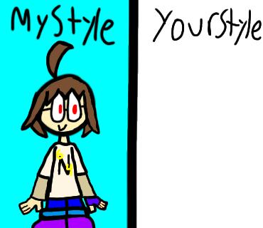Draw blunana in your style