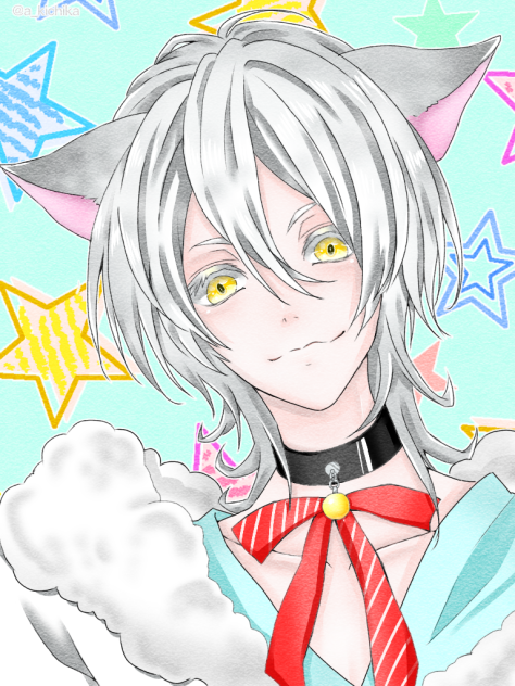 義々様の線画をお借りしました